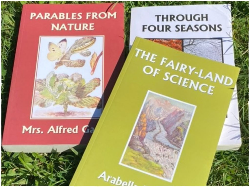 A few seasonal nature living books outside